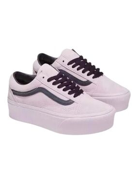 LIKE NEW Vans Old Skool Platform Sneakers Lavender Women’s 9